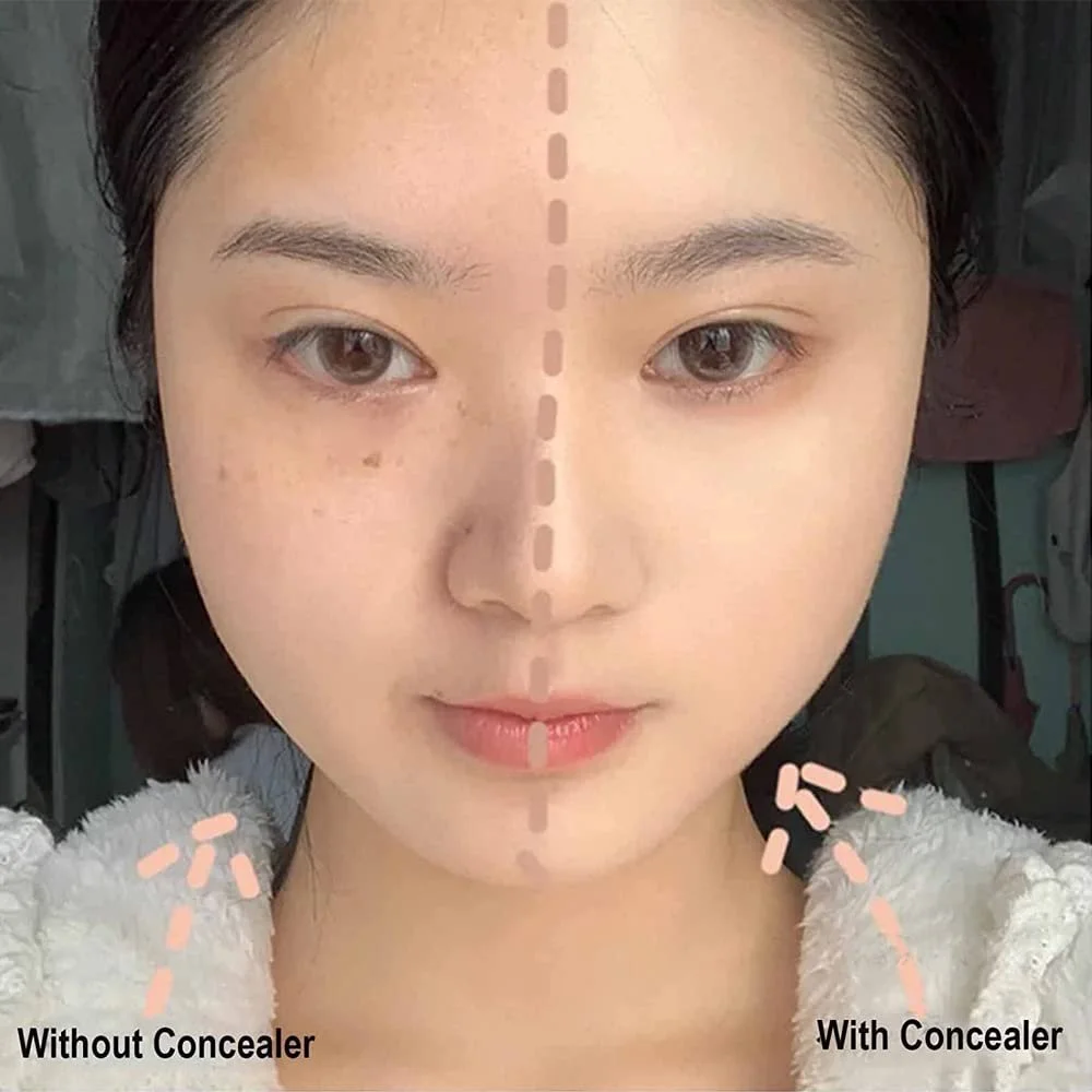 Палетка консилерів VIMIE Триколірна для маскування прищів, темних кіл (2 штуки), фото №7