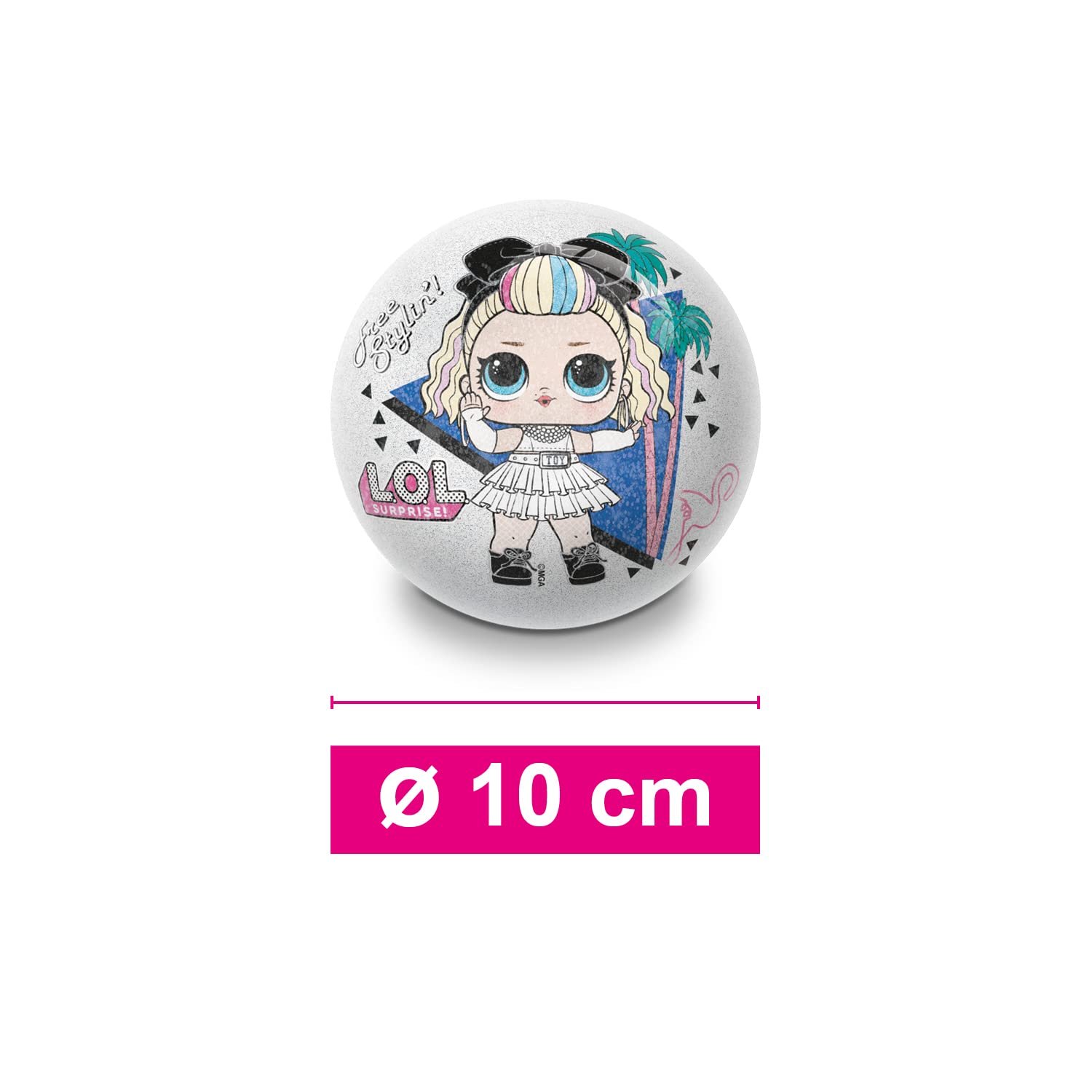 М'яч Mondo L.O.L. Surprise Toys Shiny LOL для дітей, діаметр 10 см, різнокольоровий, фото №4