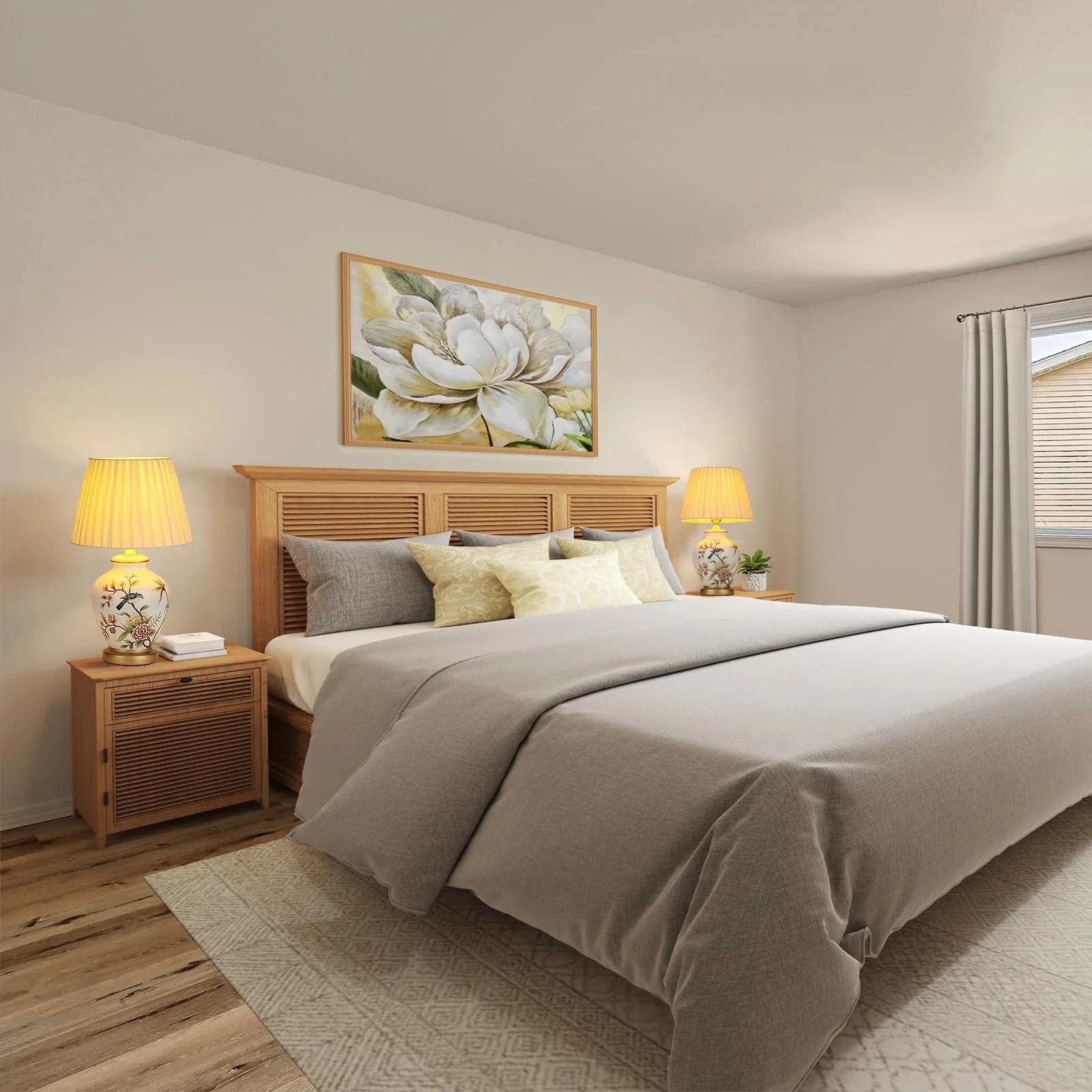 Настільна лампа Retro Ceramic Decorative Living Room E27 Vintage White, фото №4