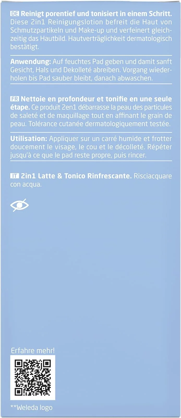 Очищувальний засіб і тонік 2-в-1 Weleda Organic Refreshing 100 мл, фото №2 Очищувальний засіб і тонік 2-в-1 Weleda Organic Refreshing 100 мл, фото №2