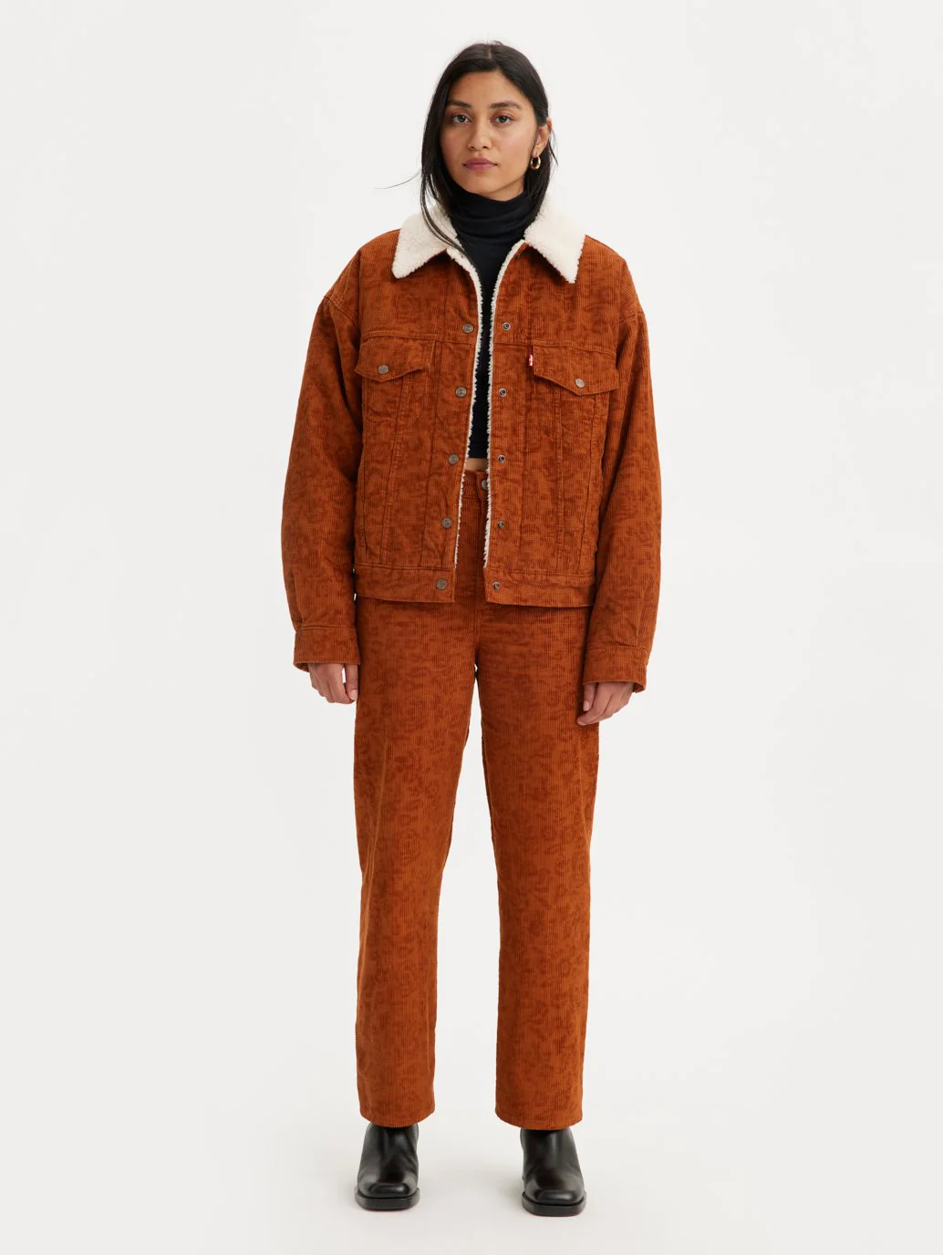 Жіночі джинси Levis - Ribcage Str Ankle Zip Nd Ginger Bread Co - 24 29, фото №5