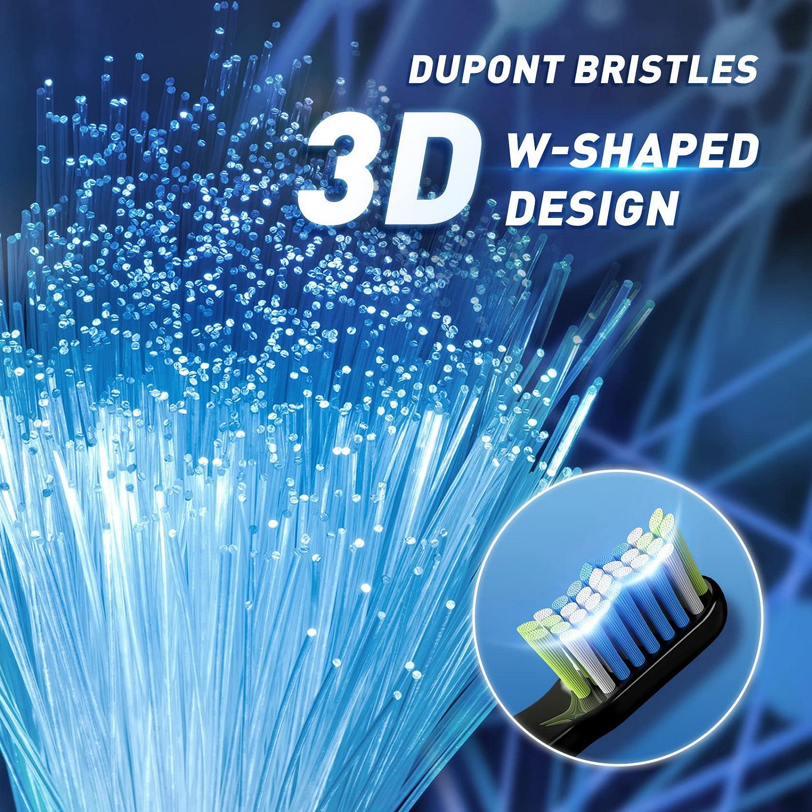 Електрична зубна щітка 40 000 рухів/хв 3 режими з тримачем Black Smart, фото №8