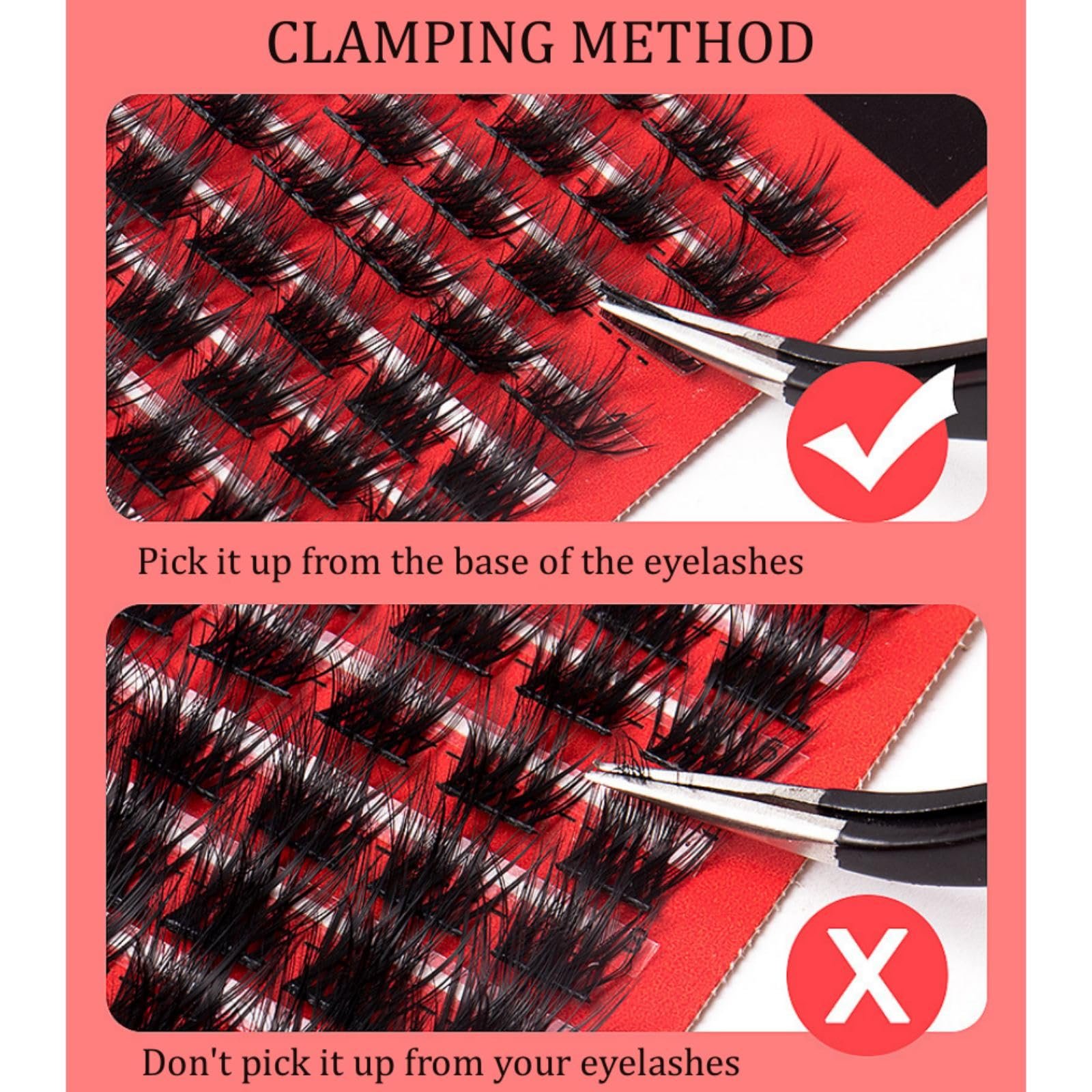 Ресницы накладные Individual, DIY, Кластеры, Естественный вид, Смешанная длина 10-14 мм, 72 кластера, фото №6