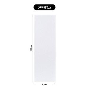 Салфетки для депиляции нетканые 500 шт. 19.5 x 6.5 см белые synthetic.ua - Фото 1