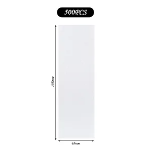 Салфетки для депиляции нетканые 500 шт. 19.5 x 6.5 см белые synthetic.ua - Фото 1