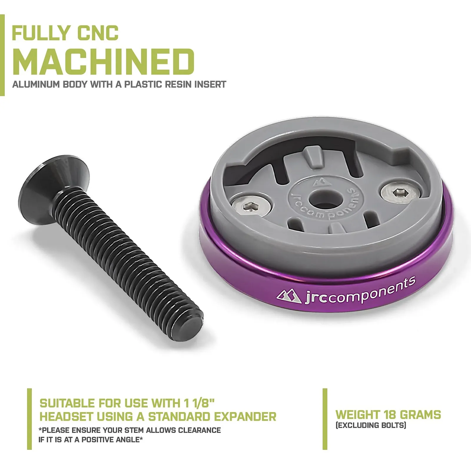 Крепление для велокомпьютера JRC Components Enkei Top Cap Mount Wahoo фиолетовое, фото №3