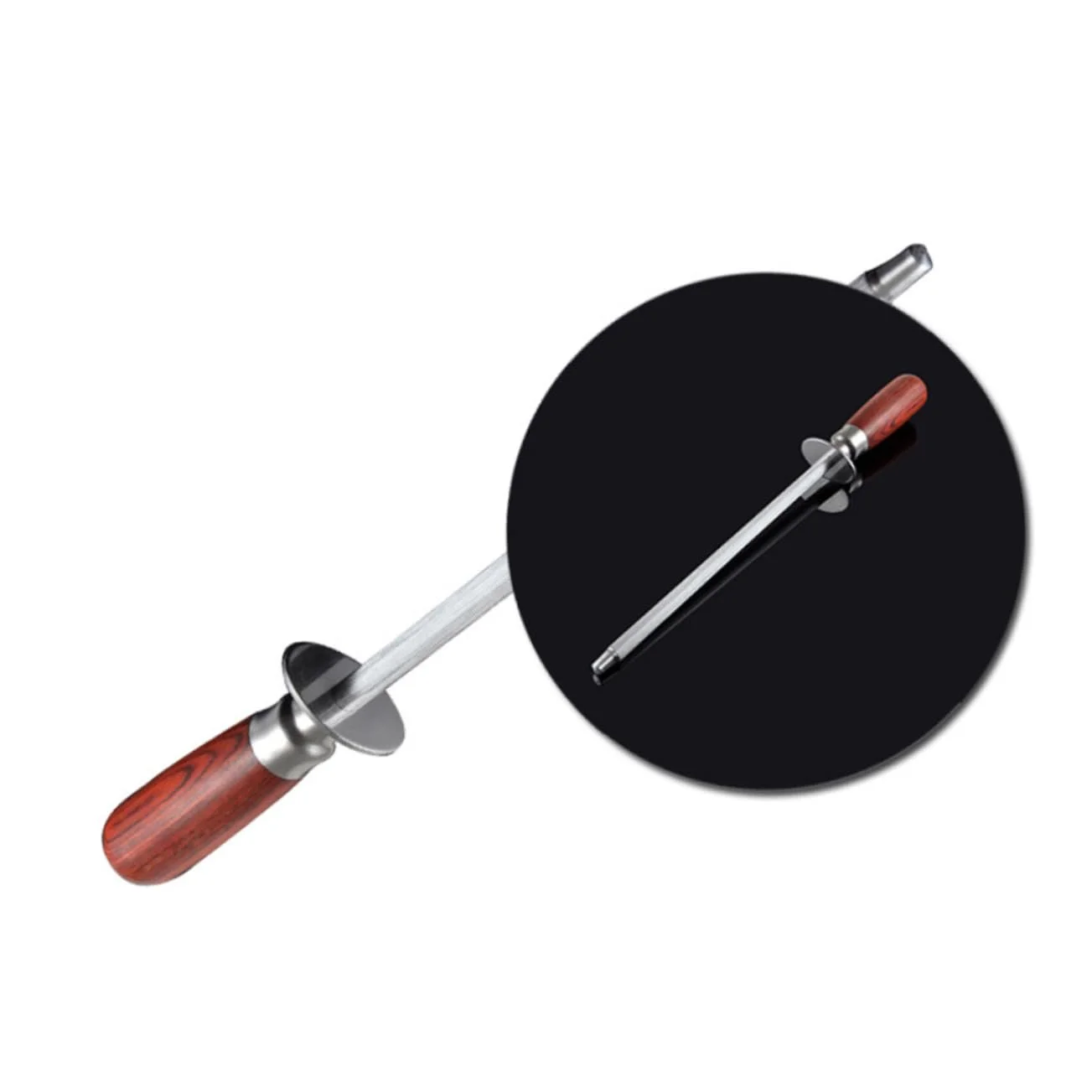 Точилка кухонная Mobestech с деревянной ручкой 1 шт. Нескользящая, фото №6