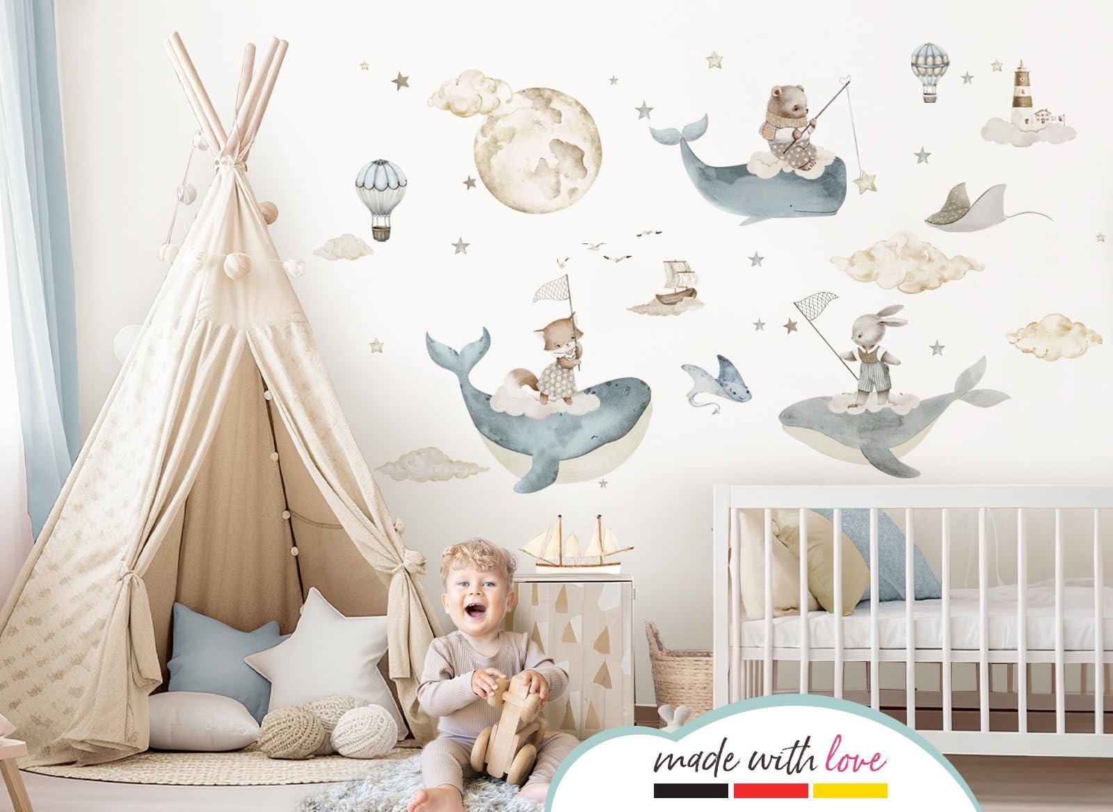 Наклейка на стену Little Deco Underwater World DL5074 XL, фото №2