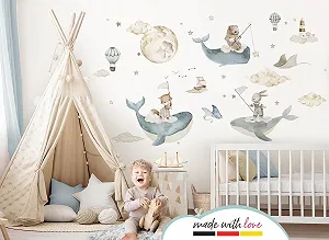 Наклейка на стіну Little Deco Underwater World DL5074 XL synthetic.ua - Фото 1