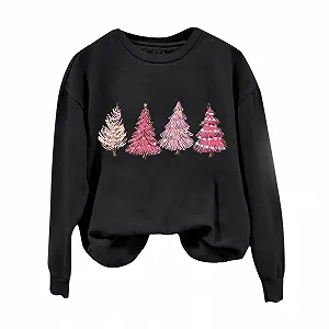 Женский Свитшот Generisch Без Капюшона Кружевные Топы Базовая Туника Свободного Кроя Женский Пуловер Длинный Рождественский Джемпер Женские Полосатые Хеллоуин Футболки Топы - Фото 1