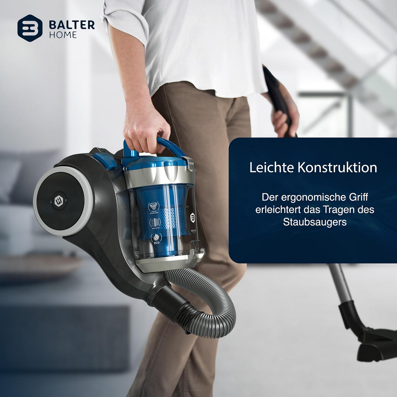 Пилосос Balter Vento A3 безмішковий 850 Вт висока потужність всмоктування великий контейнер 2 л циклонний HEPA фільтр, фото №7