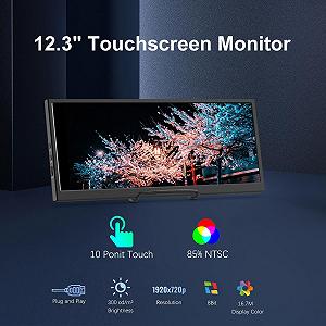 Монітор портативний сенсорний 12.3" Prechen HD-123 Full HD IPS 60 Гц synthetic.ua - Фото 1