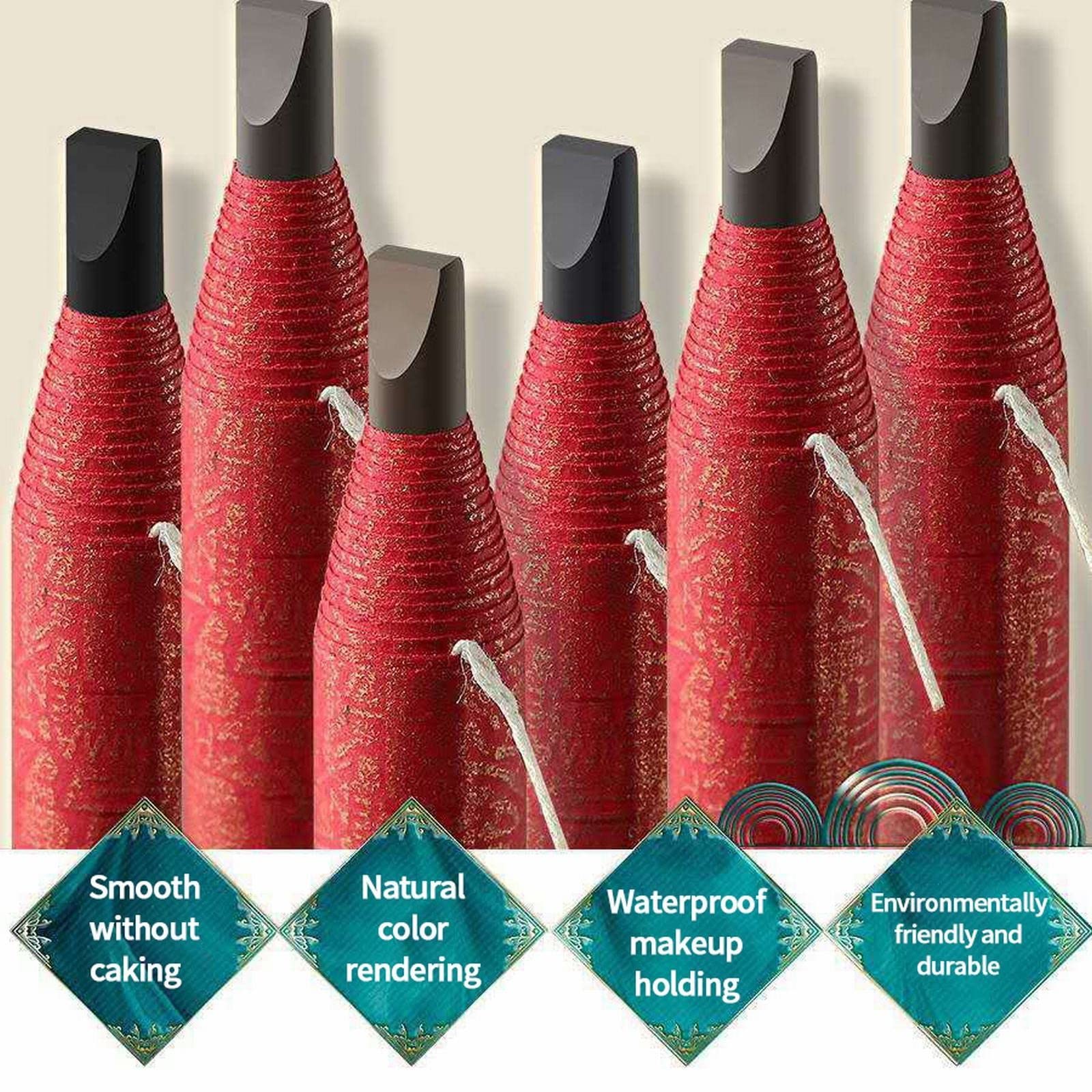 Олівець для брів Permanent Rose Wire Embroidered Водонепроникний Пудра Набір (A, Один Розмір), фото №2