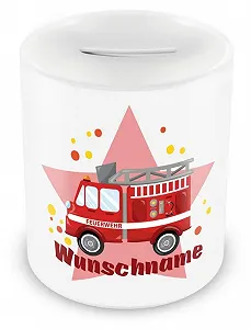 Скарбничка Samunshi 02V002150 Пожежна машина - Фото 1