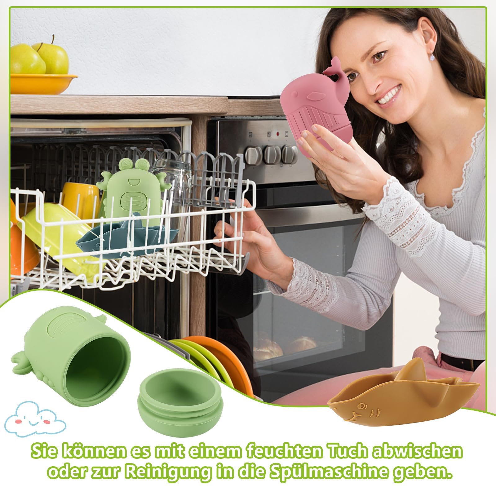 Набор игрушек для ванны XREE 7 шт., силиконовая водяная., фото №5