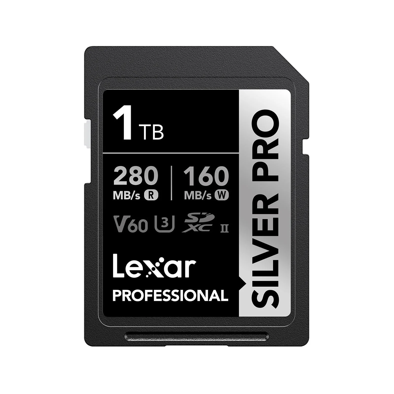 SD Card Lexar Silver PRO 1TB UHS-II V60 U3 C10 280 MB/s, фото №1 SD Card Lexar Silver PRO 1TB UHS-II V60 U3 C10 280 MB/s, фото №1