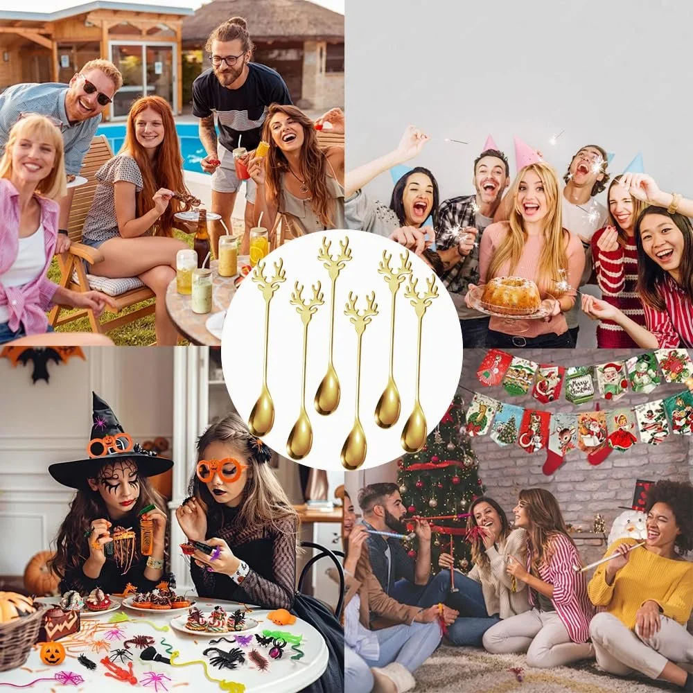 Ложка для змішування Moose, з нержавіючої сталі, для цукру, фото №5