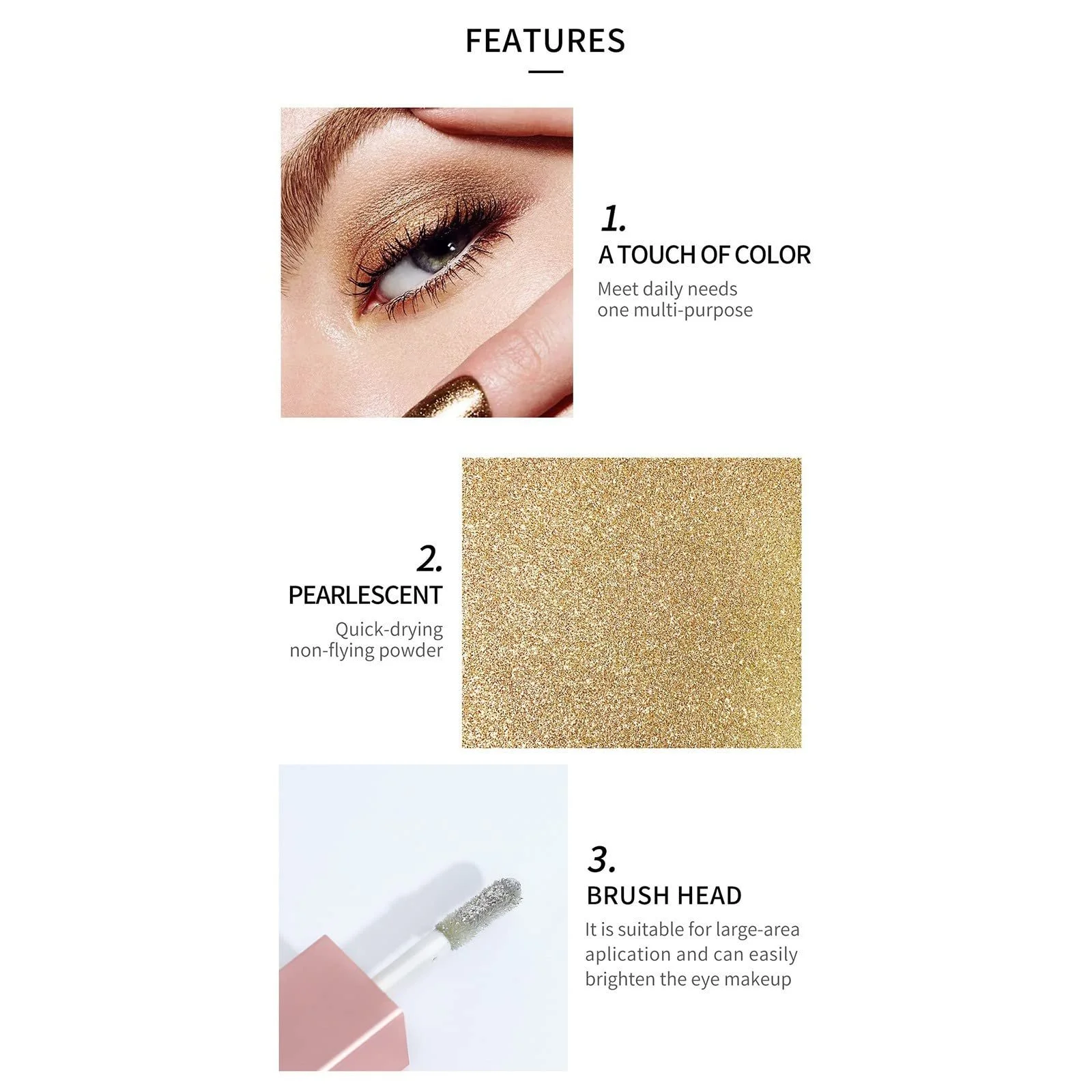 Тени для Глаз с Блестками и Шимером, фото №7