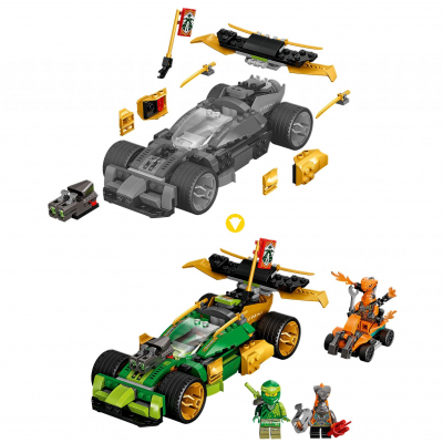 Конструктор LEGO NINJAGO Гоночный автомобиль Ллойда EVO 279 деталей 71763, фото №6