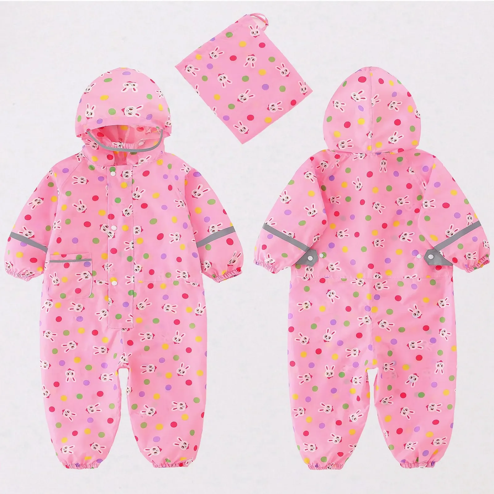 Дитячий дощовий комбінезон Fewlby для дівчаток та хлопчиків, дощовик, фото №5