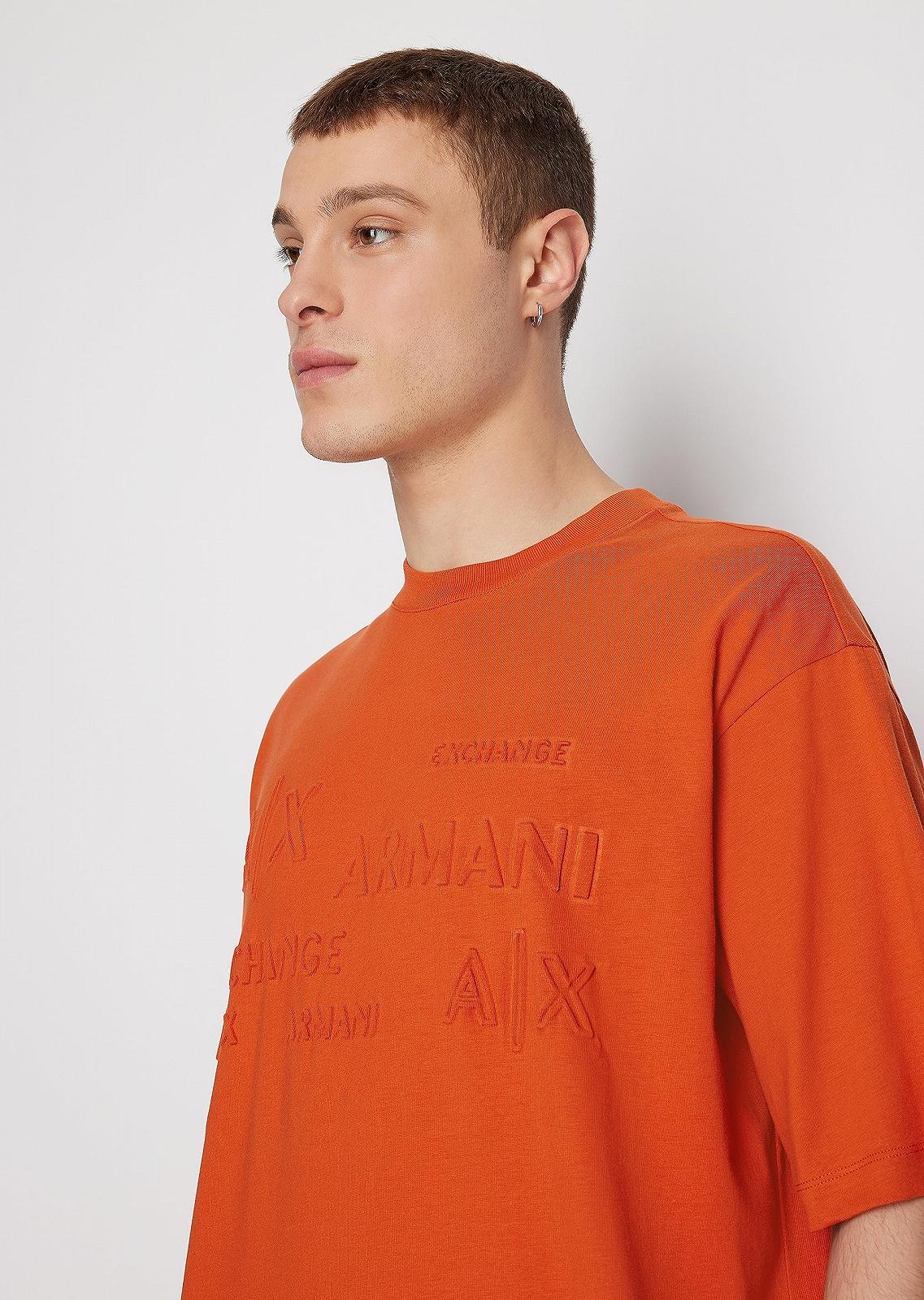 Джемпер-поло Armani Exchange Oversized з плотного бавовняного джерсі з логотипом, фото №5