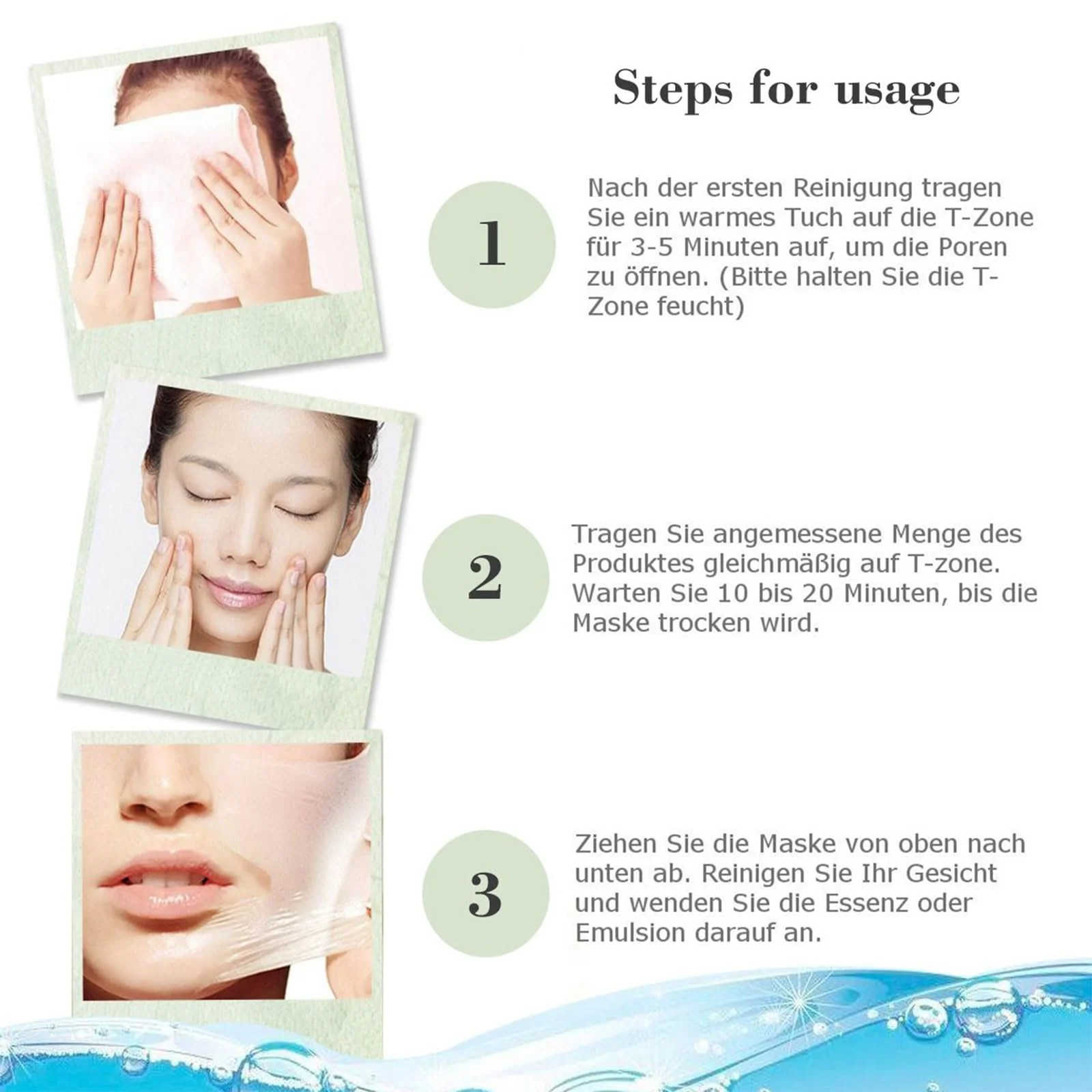 Маска від чорних цяток Aloe Vera з гіалуроновою кислотою 100 г / 3.52 fl.oz, фото №7