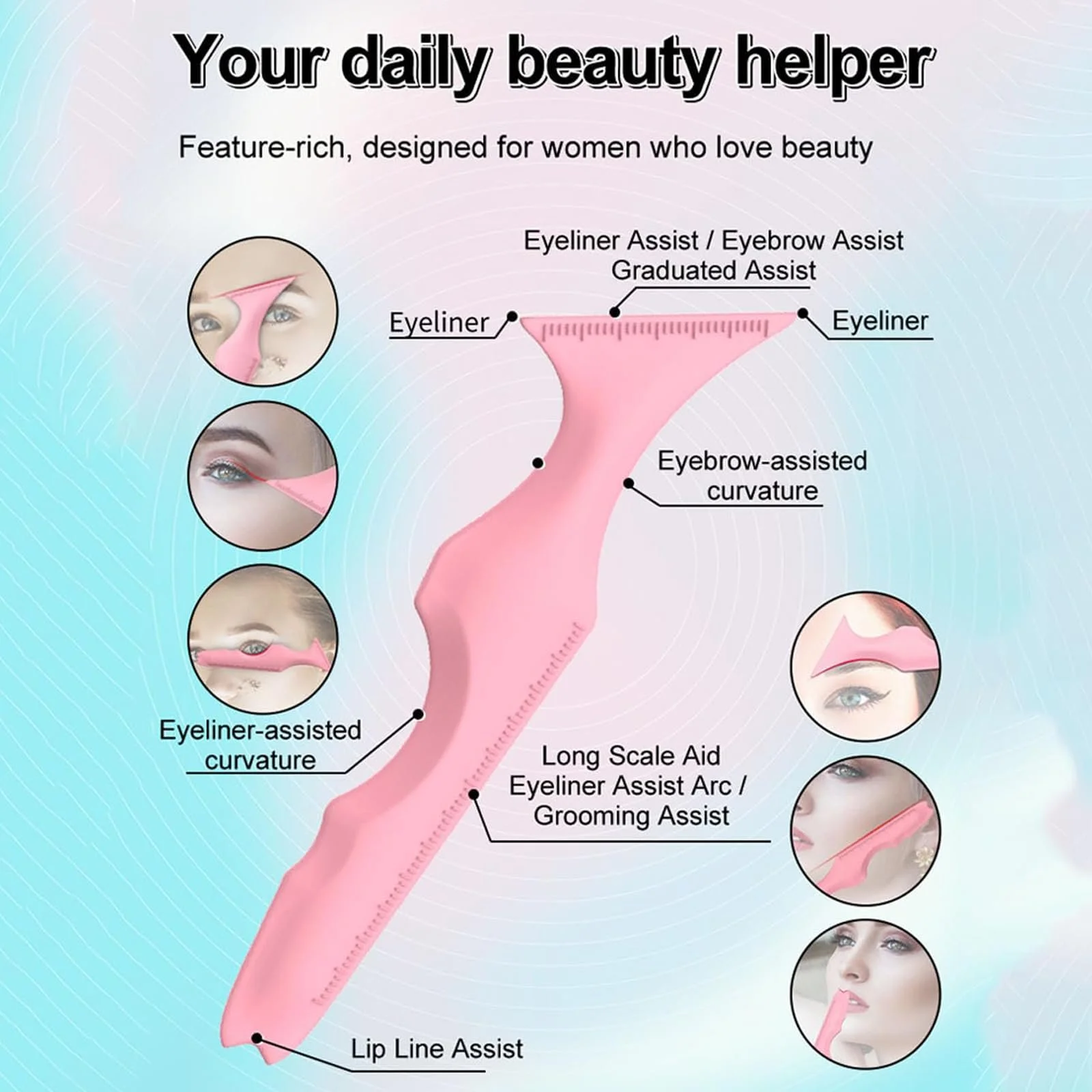 Силикон Bikasun Трафареты для подводки, фото №2