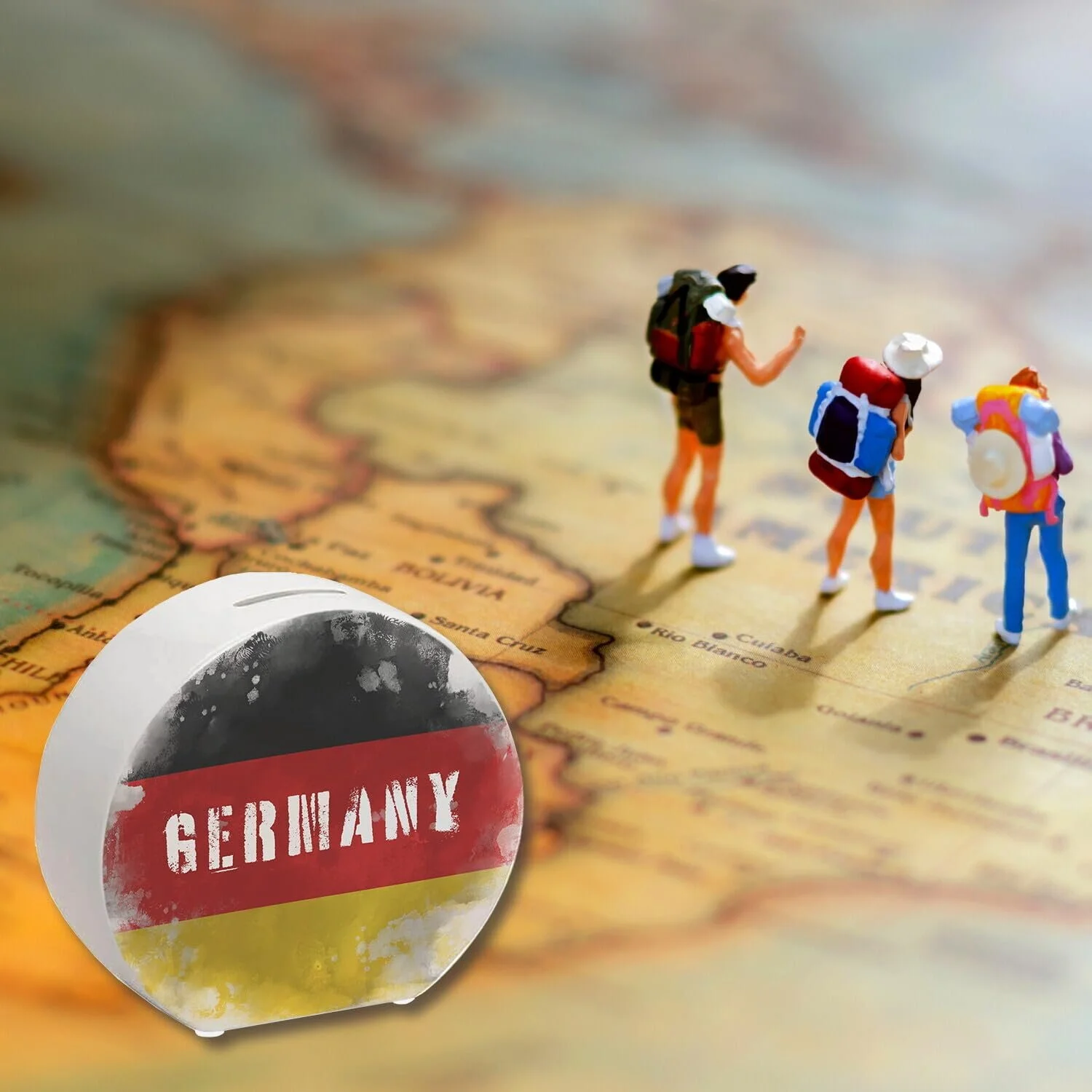 Скарбничка Germany Flag Used Look, фото №6