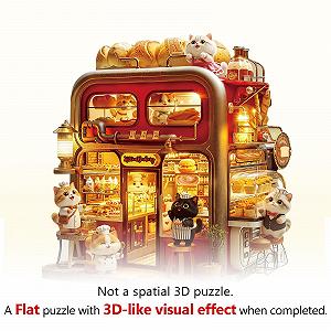 Дерев'яний пазл Kitten Bakery 270 деталей 34 x 32.3 см synthetic.ua - Фото 1