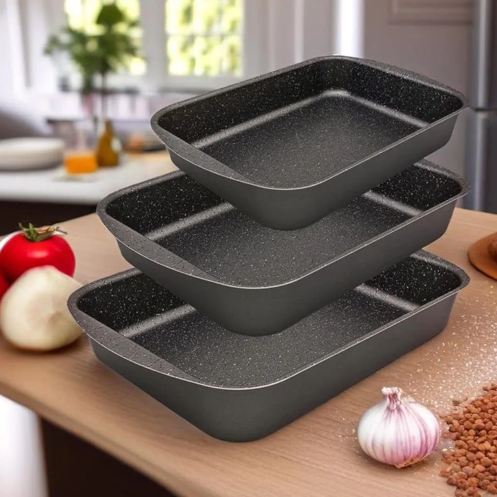 Набор форм для запекания Menax Антипригарное покрытие 3 шт., фото №7