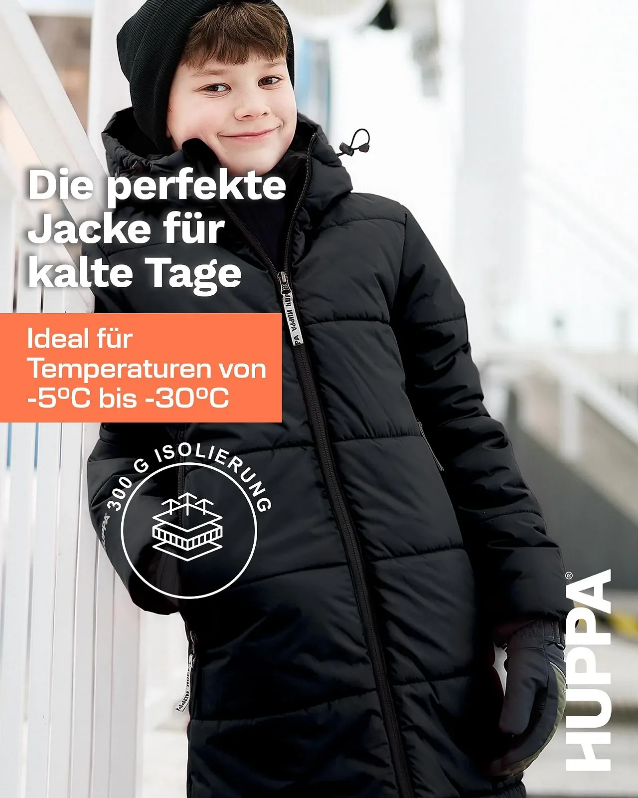 Зимова куртка HUPPA HARMO Водонепроникна та вітрозахисна парка з утеплювачем, фото №4