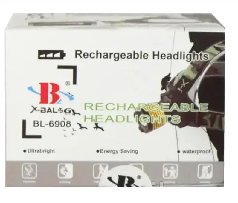 Фонарик налобный BAILONG BL-6908-2 Встроенный аккумулятор из УФ, фото №6 Фонарик налобный BAILONG BL-6908-2 Встроенный аккумулятор из УФ, фото №6