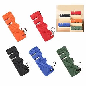 Точильный камень Professional карманный многофункциональный с отверстием synthetic.ua - Фото 1