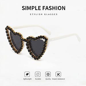 Солнцезащитные очки Женские Мужские Поляризованные Сердце Кристалл Элегантный UV400 synthetic.ua - Фото 1
