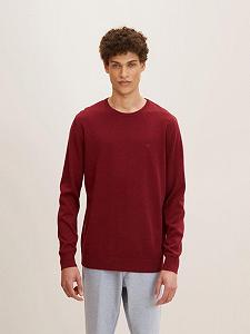 Джемпер Tom Tailor BASIC CREW NECK SWEATER Бордовый XXL - Фото 1