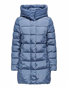 Куртка стеганая женская ONLY ONLLina с капюшоном synthetic.ua - Фото 1