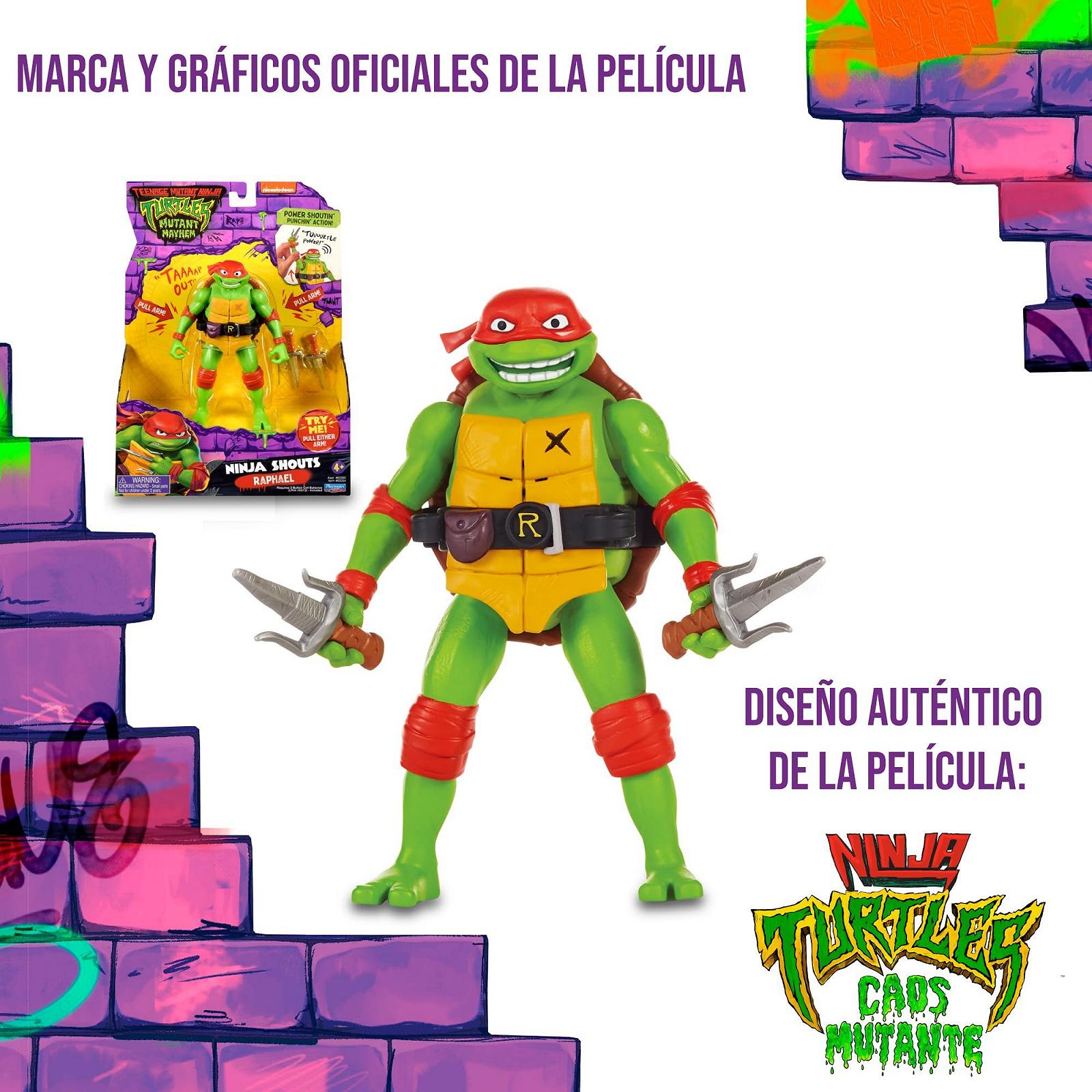 Фигурка Ninja Turtles Рафаэль 15 см с оружием и электронными функциями, фото №6