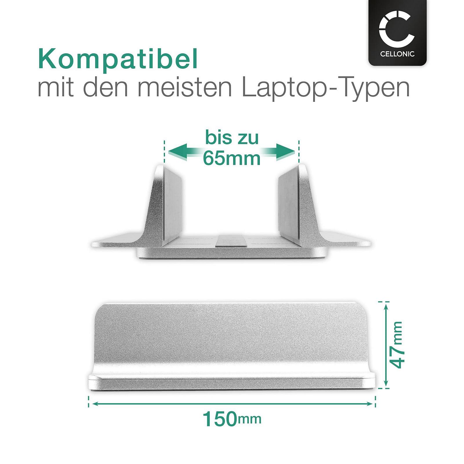 Вертикальная Подставка для Ноутбука CELLONIC Совместима с MacBook, Ноутбуком - Регулируемая Подставка для Стола, фото №4