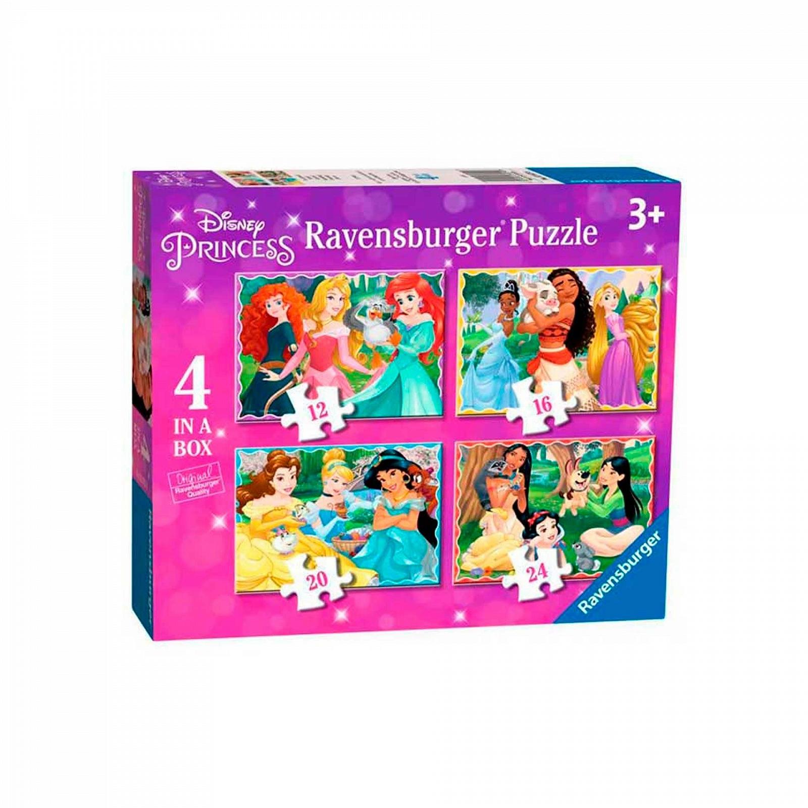 Пазлы Ravensburger Disney Princess 4" 12, 16, 20, 24 элемента, фото №1