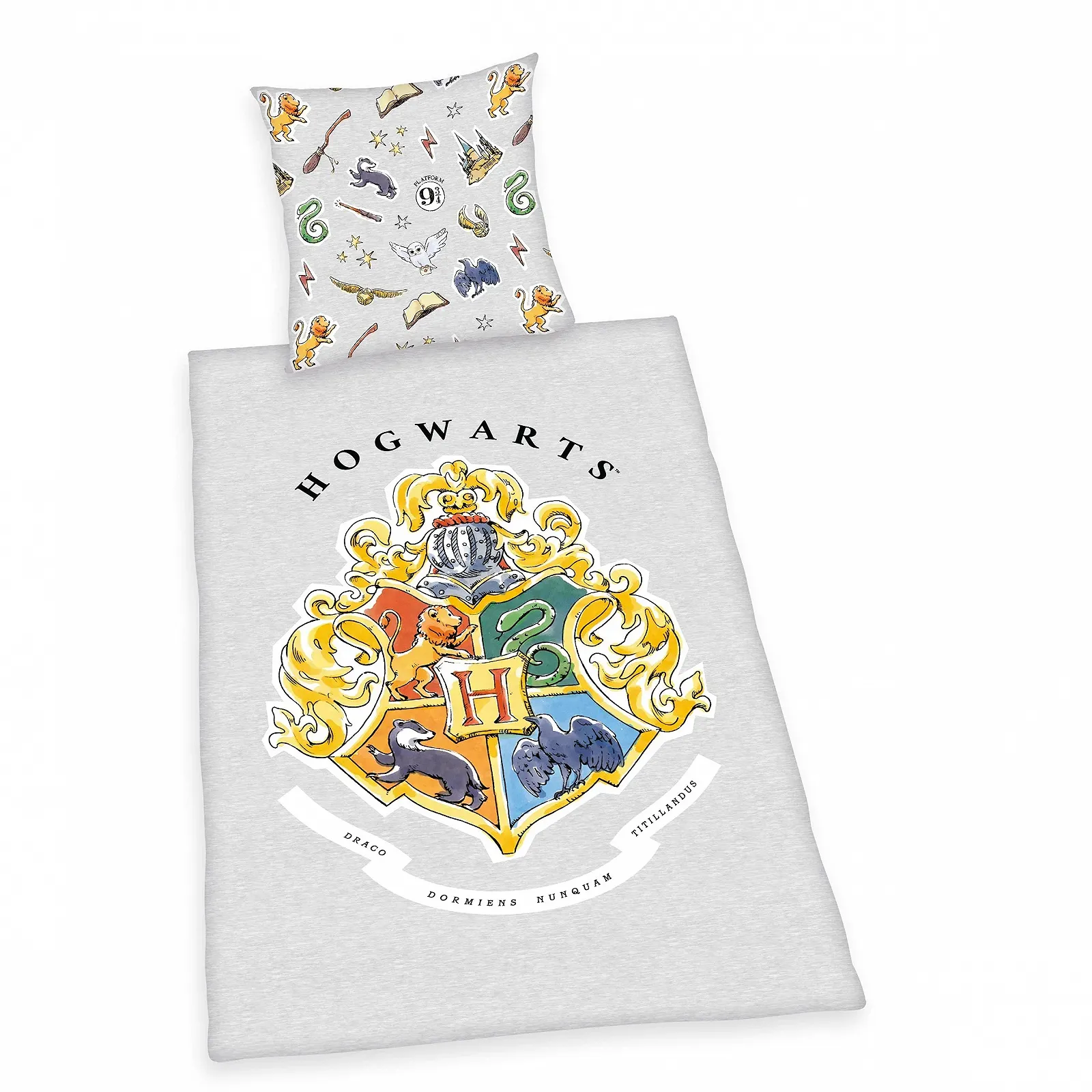 Комплект детского постельного белья Herding Harry Potter 135 x 200 см 100% хлопок/Renforcé Grey, фото №1