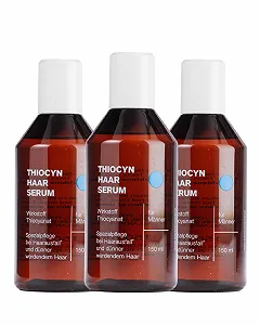 Сыворотка Thiocyn против выпадения волос для мужчин, ускоряющая рост волос с тиоцианатной формулой, специальный уход при выпадении волос (3 x 150 мл) - Фото 1