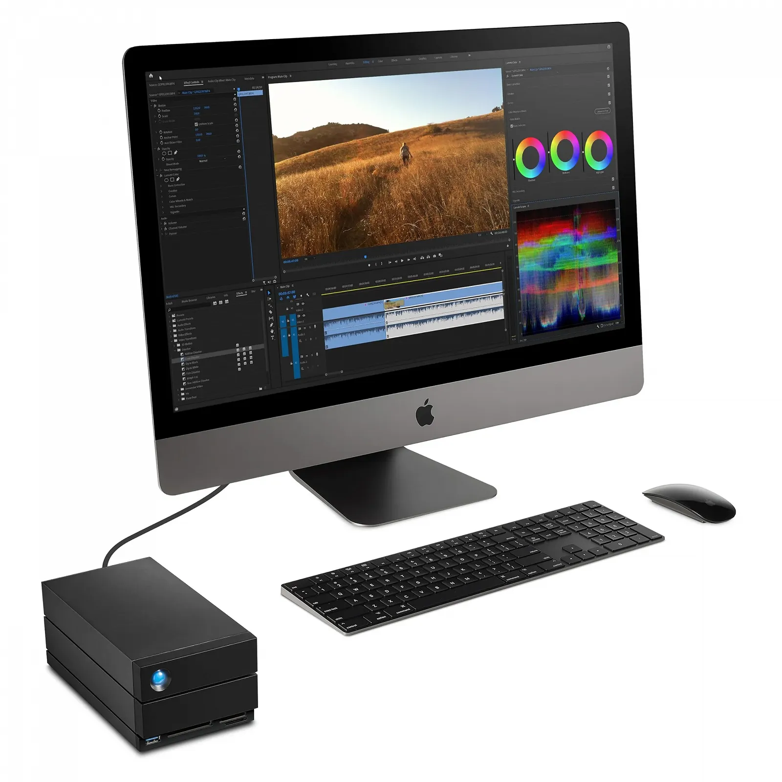Зовнішній жорсткий диск LaCie 2big Dock Thunderbolt 3 16TB 3.5 дюйма, фото №9 Зовнішній жорсткий диск LaCie 2big Dock Thunderbolt 3 16TB 3.5 дюйма, фото №9
