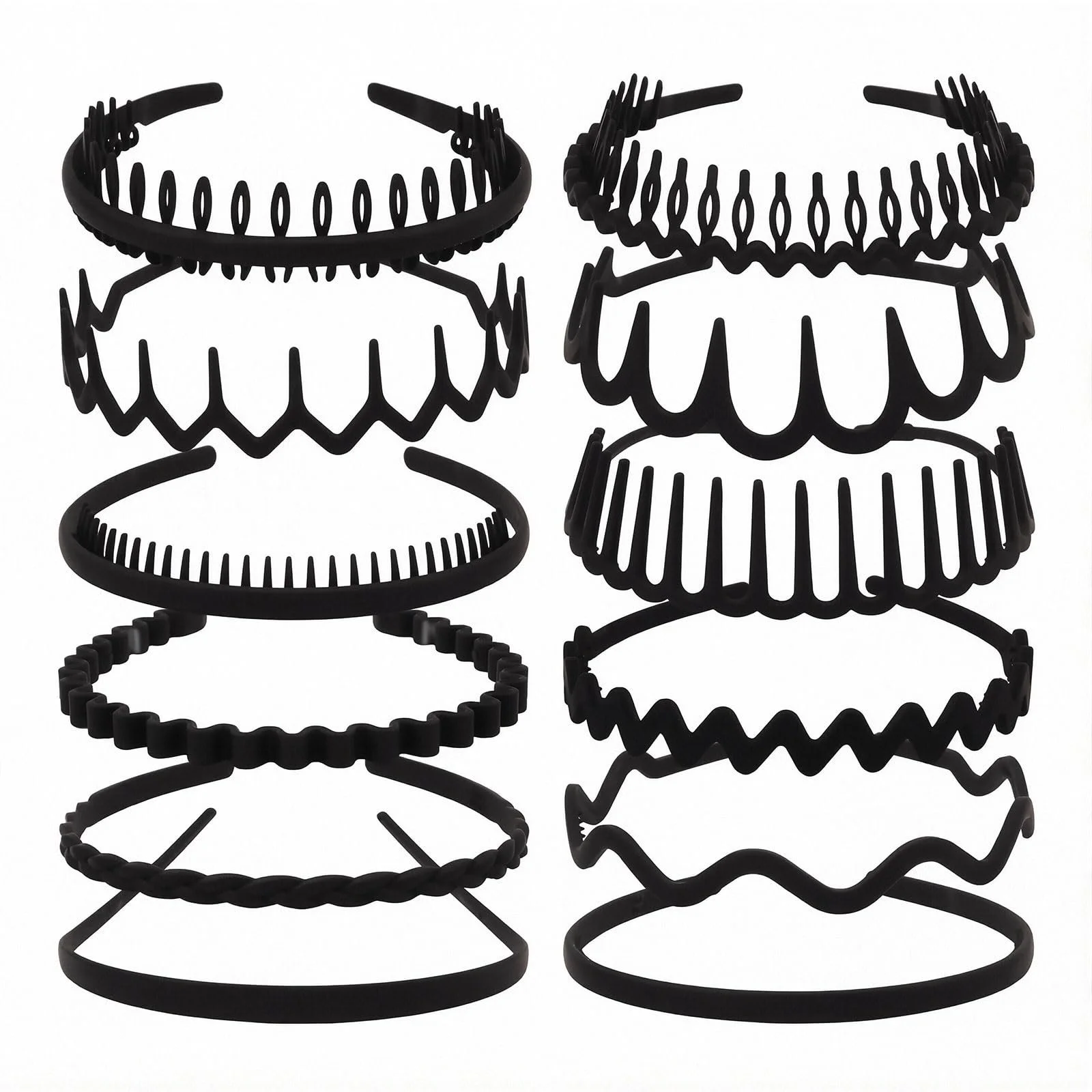 Обруч для волосся VelvetGlow Чорний, фото №1