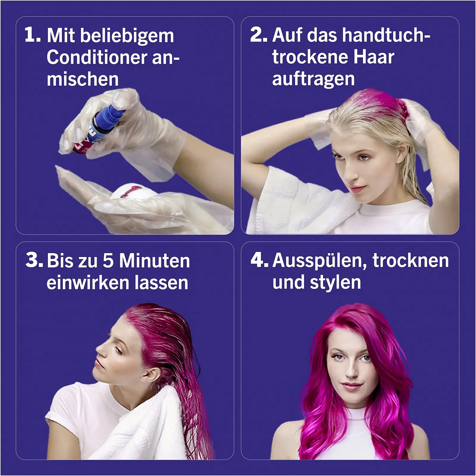 Тимчасова фарба для волосся Schwarzkopf Live Color Drops Petal Pink, 30 мл, фото №5 Тимчасова фарба для волосся Schwarzkopf Live Color Drops Petal Pink, 30 мл, фото №5