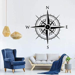 Наклейка Kompass 60 x 60 см Black - Фото 1