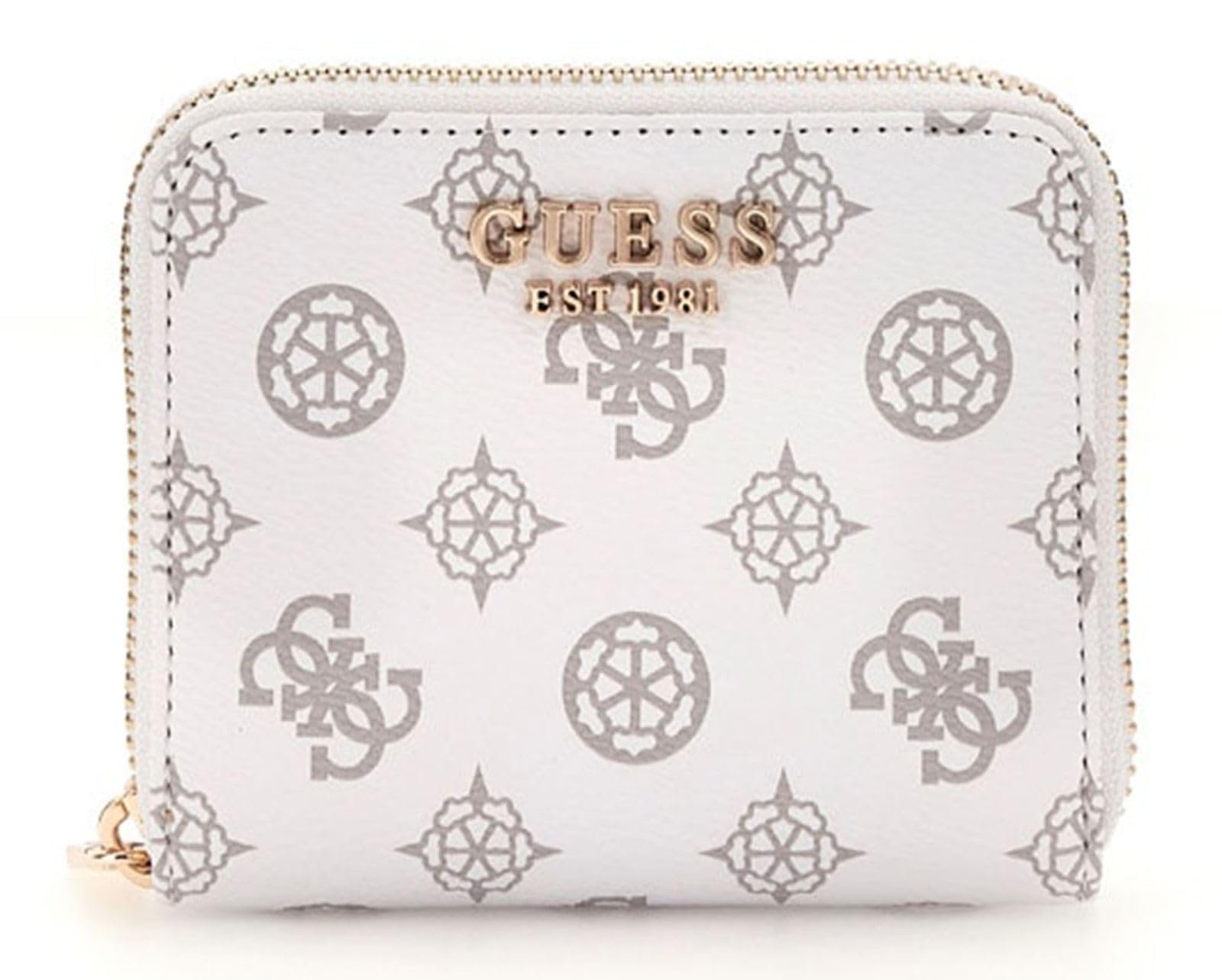Гаманець GUESS Laurel SLG Small Zip Around Білий Логотип, фото №1
