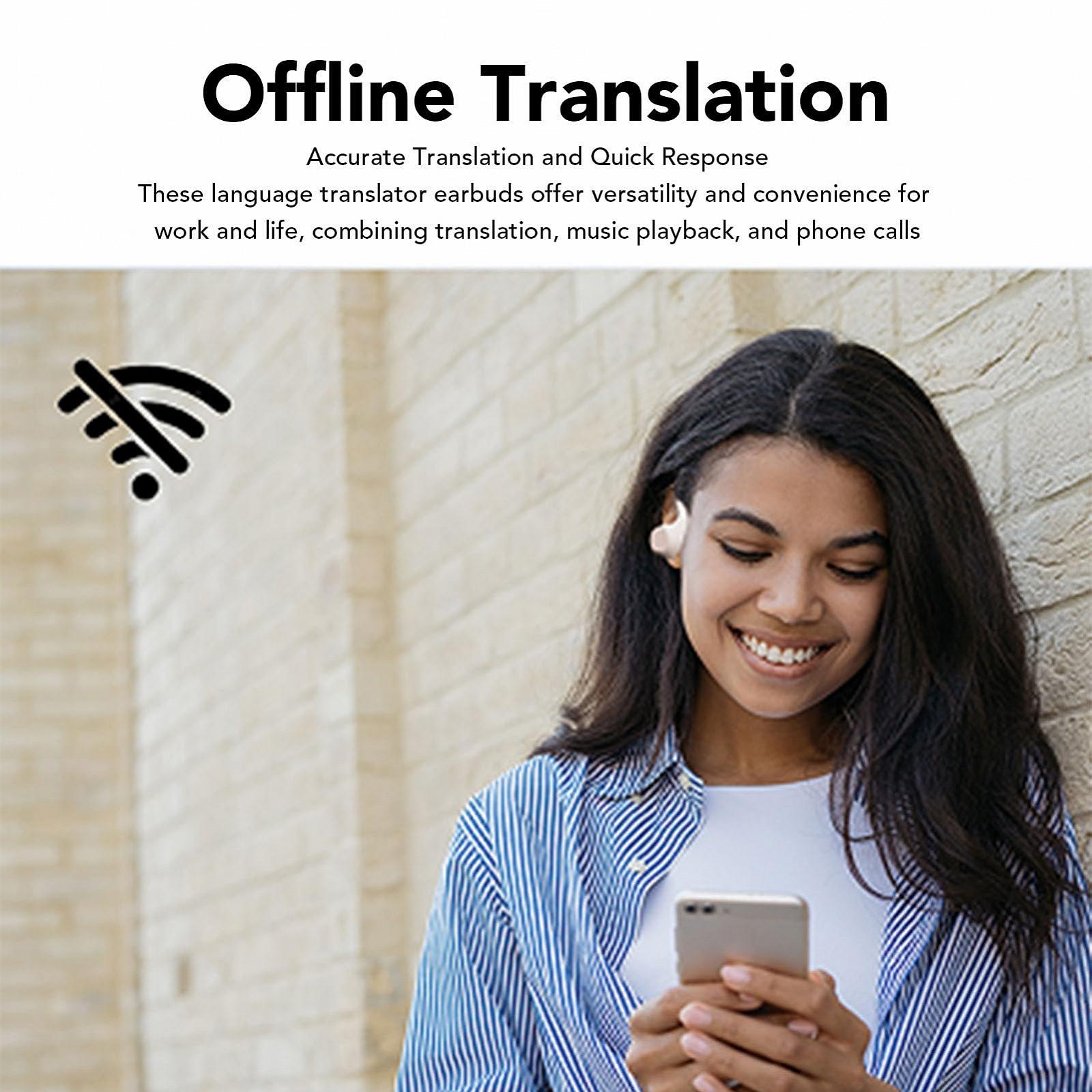 Навушники-перекладачі, 74 мови, 70 акцентів, Практичне шумозаглушення, з додатком, фото №5 Навушники-перекладачі, 74 мови, 70 акцентів, Практичне шумозаглушення, з додатком, фото №5