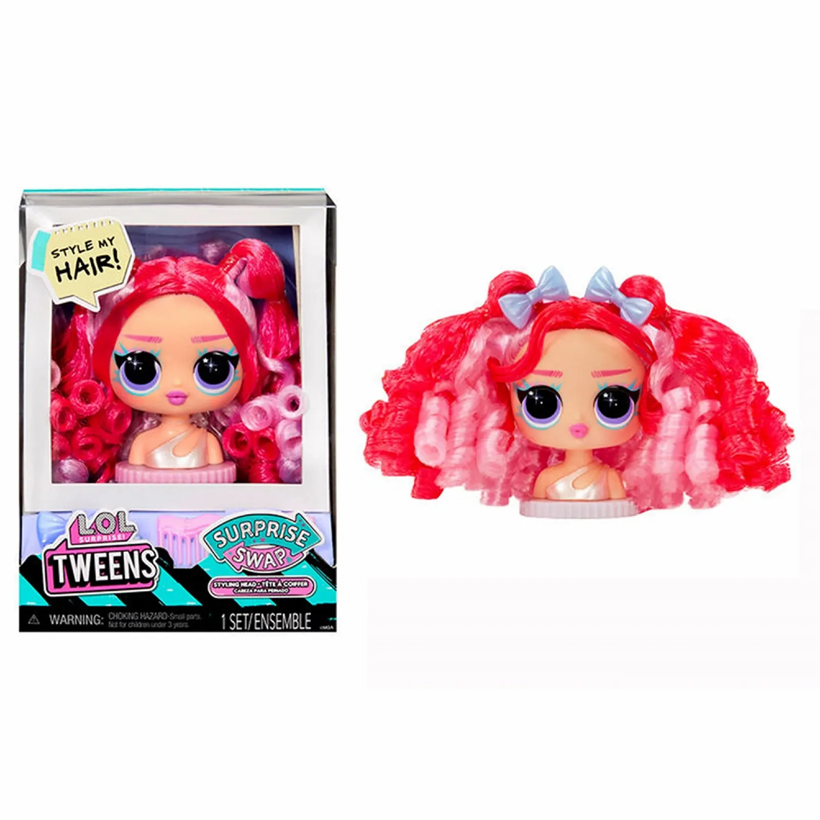 Кукла L.O.L. Surprise! Tweens Surprise Swap Styling Heads с замечательными аксессуарами для волос и красивыми волосами разноцветная, фото №1 Кукла L.O.L. Surprise! Tweens Surprise Swap Styling Heads с замечательными аксессуарами для волос и красивыми волосами разноцветная, фото №1