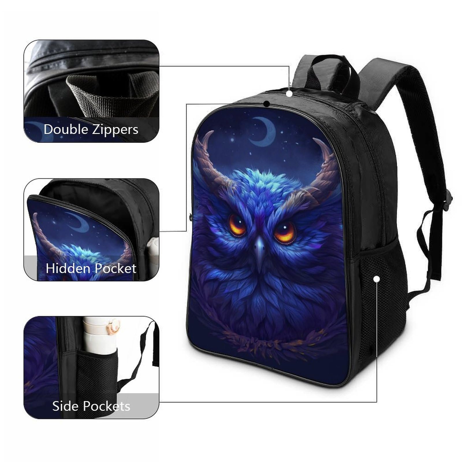 Ранец для школы Owl MXRMXR для девочек-подростков, для начальной школы, детский, повседневный, 40 x 28 x 16 см, стиль-8, фото №3