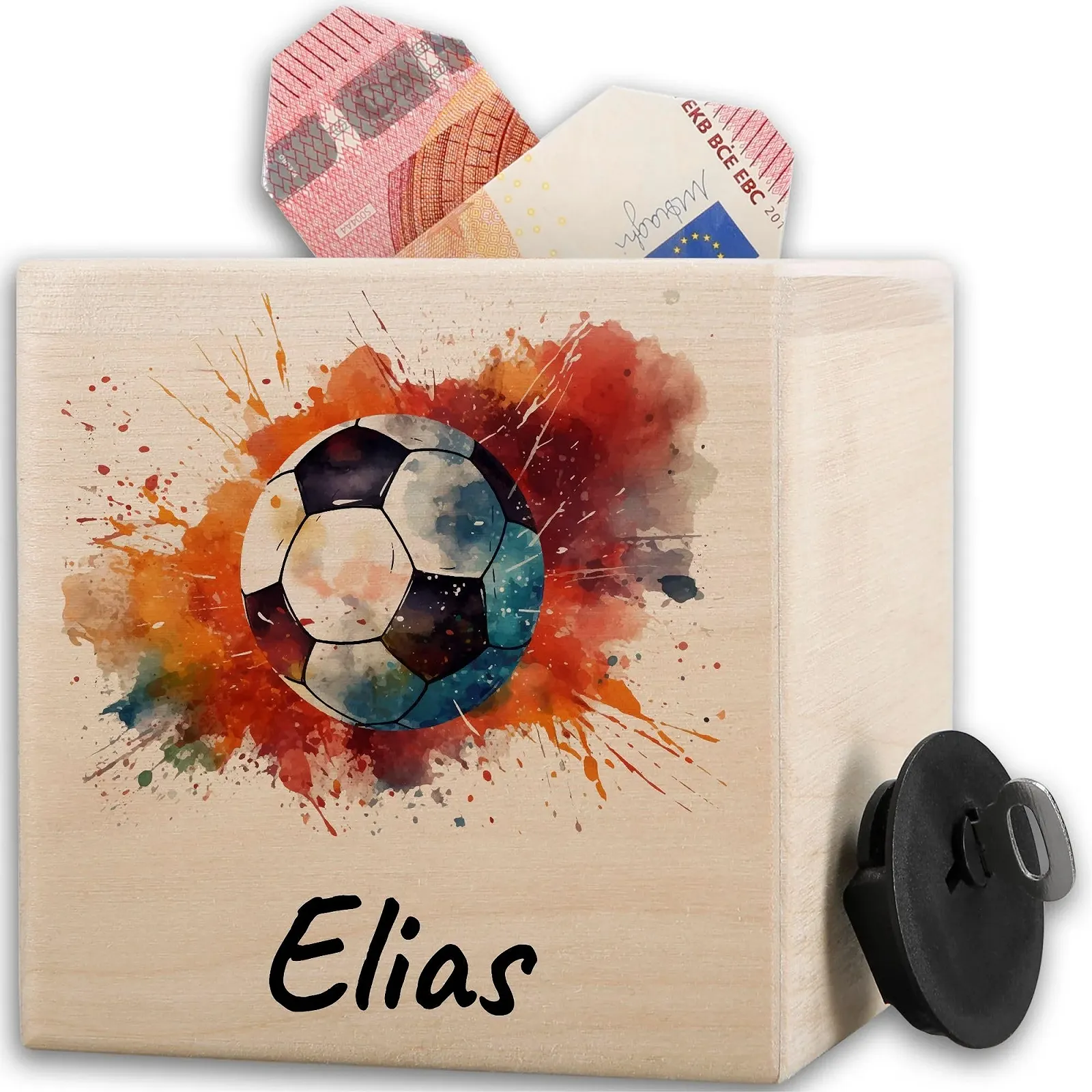 Скарбничка дерев'яна Boy Football, фото №1